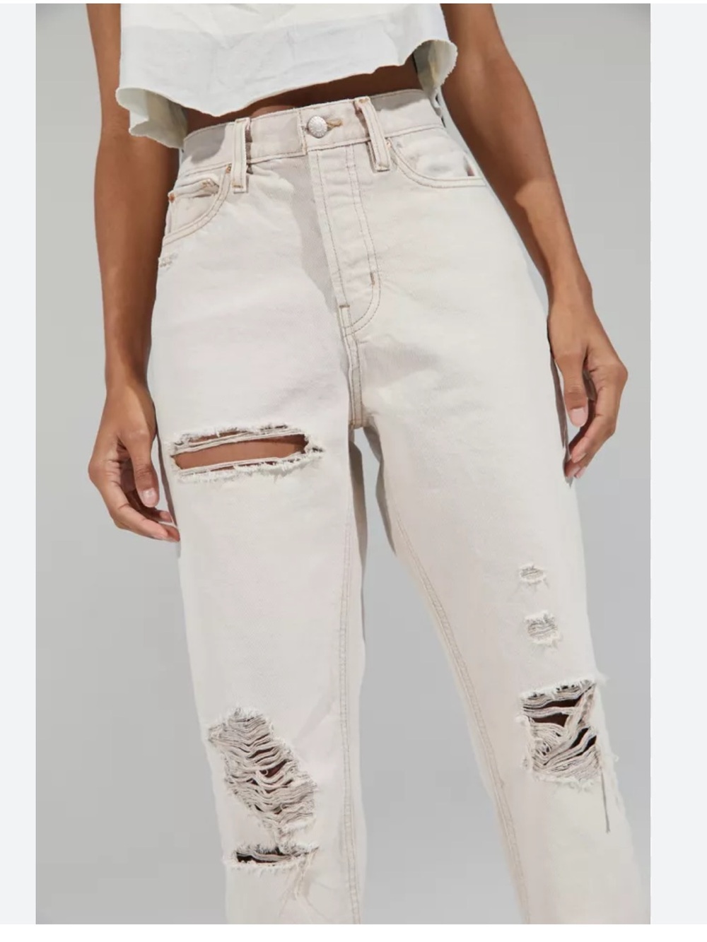 BDG High-Waisted Distressed High-Rise Baggy Jean
